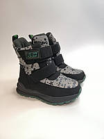 Зимние термо ботинки для девочки Tom.m 10735 C black черные р.28-35