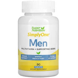 Вітаміни для чоловіків Super Nutrition SimplyOne Men Multivitamin + Supporting Herbs (90 таблеток.)