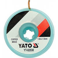 Мідна стрічка для видалення припою 1.5mm х 1.5м YATO YT-82530