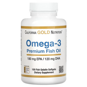 Омега-3 California Gold Nutrition 100 капсул із риб’ячого желатину