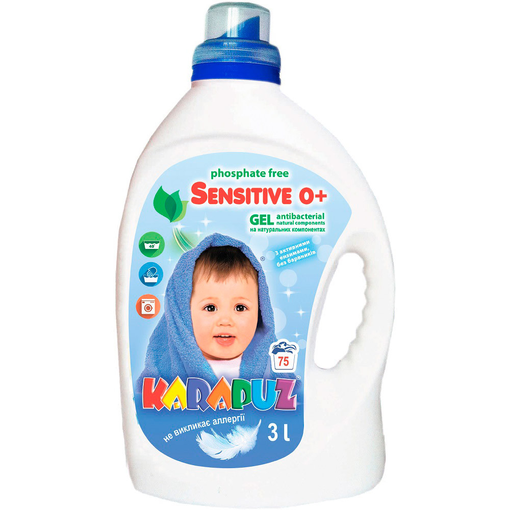 Гель для прання дитячої білизни Карапуз Sensitive 3 л (4820049381610)