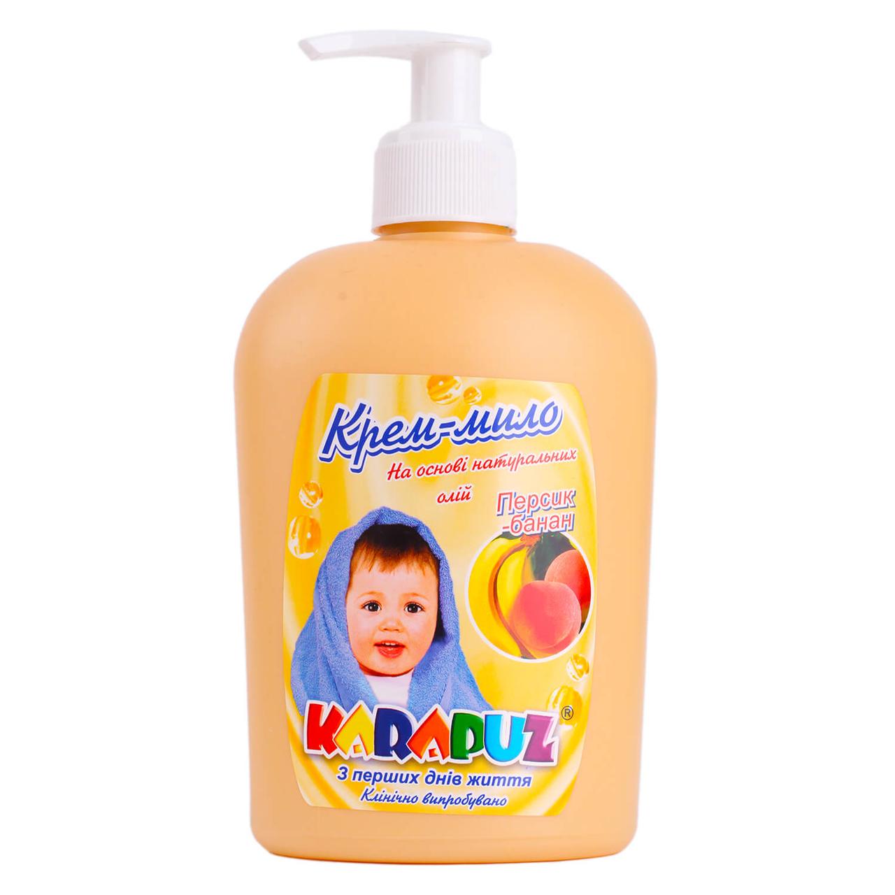 Крем-мило Карапуз Персик-банан 400 мл (4820049380248)