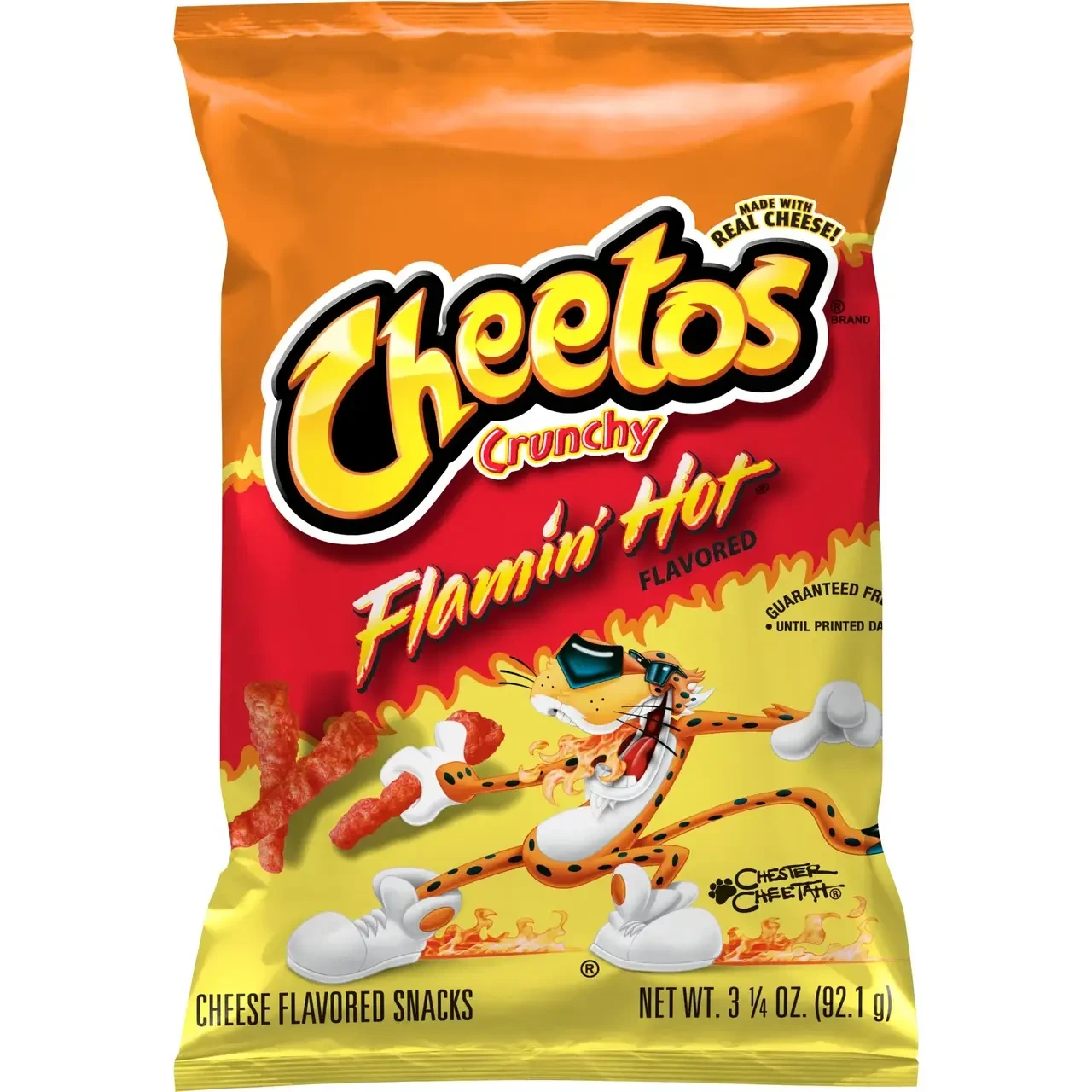 Снеки Cheetos Crunchy Flamin' Hot Cheese Flavored Snacks 92 g