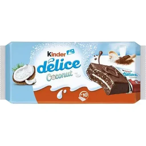 Бісквітне тістечко Kinder Delice Coconut 10s 370g, фото 1