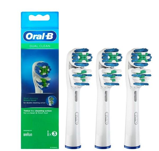 Набір зубних насадок Braun Oral-B Dual Clean EB 417 (3 шт)