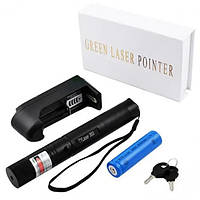 Потужна лазерна указка Green Laser Pointer JD-303, зелена до 10000 м