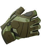 Тактические военные перчатки KOMBAT UK защитные перчатки без пальцев S мультикам VA_33