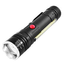 Ліхтар тактичний T6-26+T6+COB, ЗП micro USB