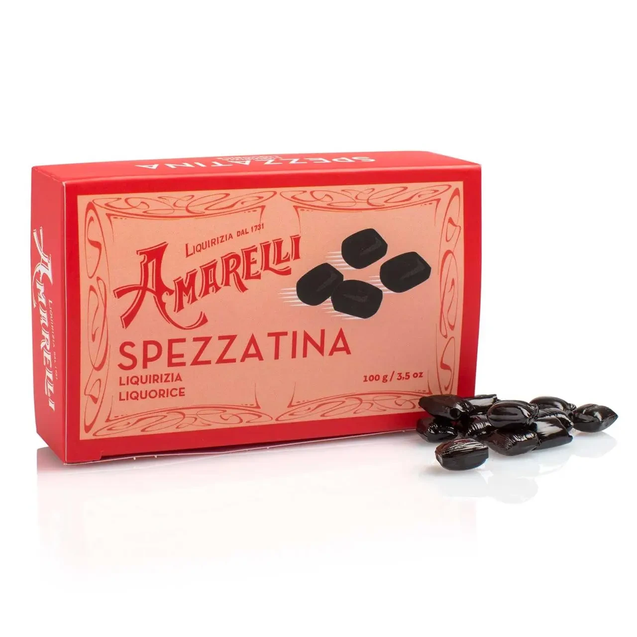 Лакричная пастила Amarelli Spezzatina Box 100g, фото 1