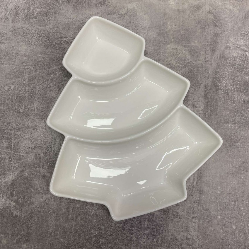 Менажниця порцелянова Stenson MC-4290-9 23 см "Ялинка", фото 1