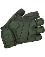 Тактические военные перчатки KOMBAT UK защитные перчатки без пальцев S оливковый GL_55