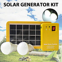 Портативная солнечная станция Solar солнечная система, освещение для кемпинга с солнечной панелью и лампами