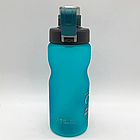 Спортивна пляшка для води 850 мл, EL-1240, Блакитна / Пляшечка для залу / Пластикова фляга для води, фото 5