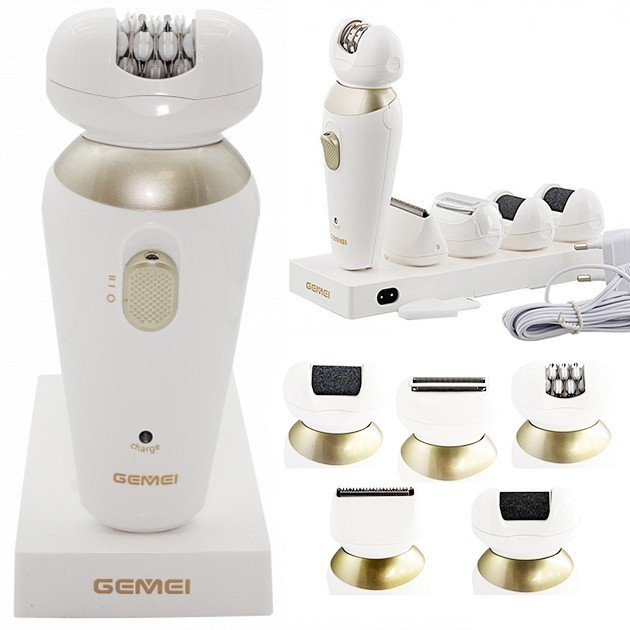 Епілятор жіночий домашній 5 в 1 Gemei GM 7005