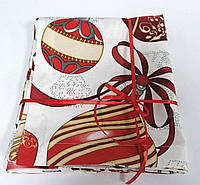 Новогодняя скатерть с водоотталкивающей ткани 100*140 см