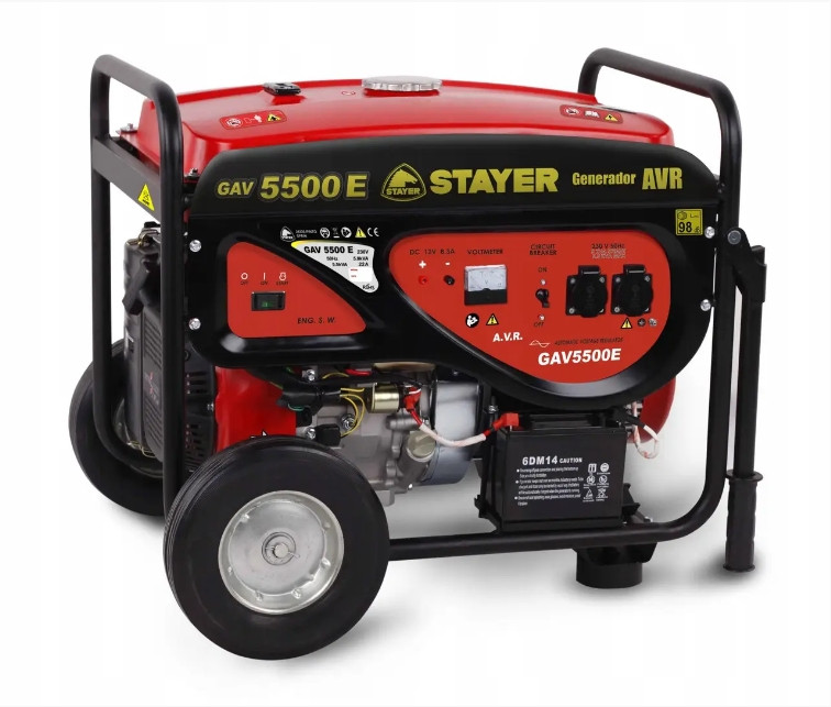 Генератор бензиновий STAYER GAV5500E: 5500 Вт