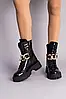 Жіночі демісезонні черевики ShoesBand Чорні натуральні шкіряні наплак на середню стопу всередині байка 37 (24 см) (Ѕ55911д), фото 4