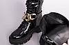 Жіночі демісезонні черевики ShoesBand Чорні натуральні шкіряні наплак на середню стопу всередині байка 37 (24 см) (Ѕ55911д), фото 10