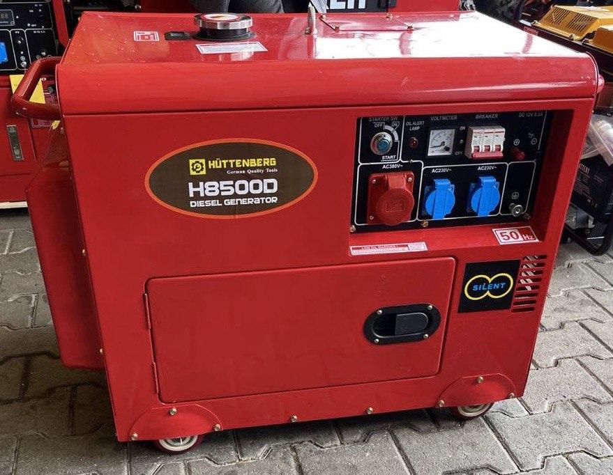 Генератор дизельный Hüttenberg H8500D Germany (220/380V 6.5 кВт) (ID