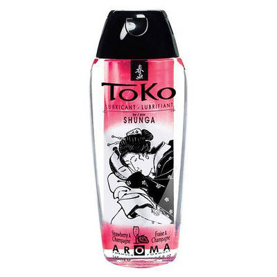 Лубрикант на водній основі Shunga Toko AROMA — Sparkling Strawberry Wine (165 мл), не містить цукру