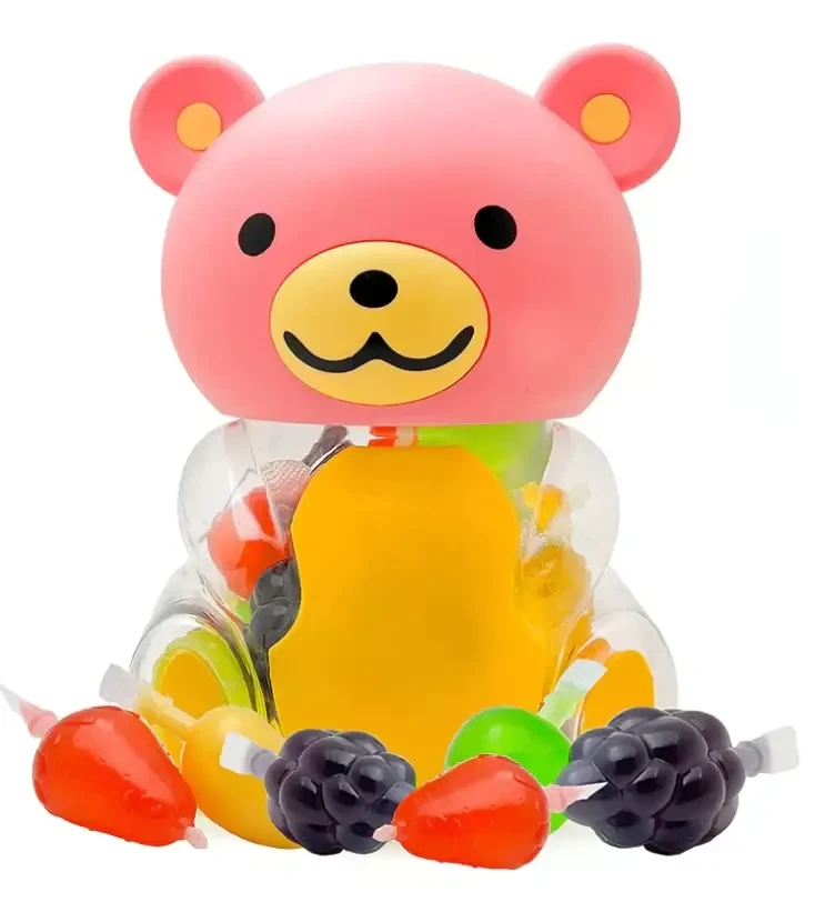 Копілка з желейками Funtasty Squeezable Fruit Jelly Candy bear 19 цукерок