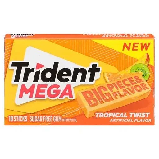 Жуйка Trident Mega Tropical Twist 10st, фото 1