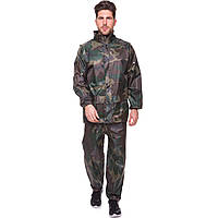 Костюм дождевик Zelart 118-1 размер 2XL (50-52) Camouflage Woodland