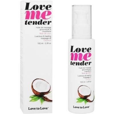 Масажна олія Love To Love LOVE ME TENDER Noix De Coco (100 мл) натуральна без консервантів