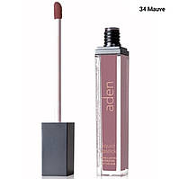 Aden Cosmetics 34 Mаuve Жидкая устойчивая помада Liquid Lipstick