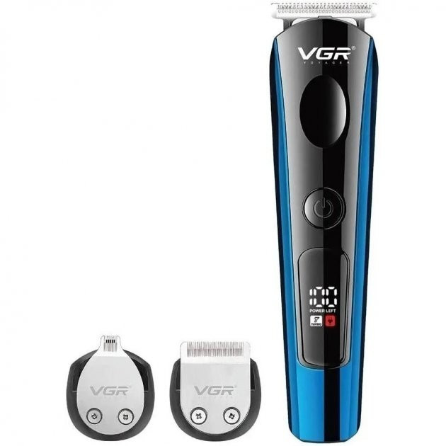 Акумуляторна машинка для стрижки VGR V 259 5 Вт з насадками та кабелем заряджання в комплекті