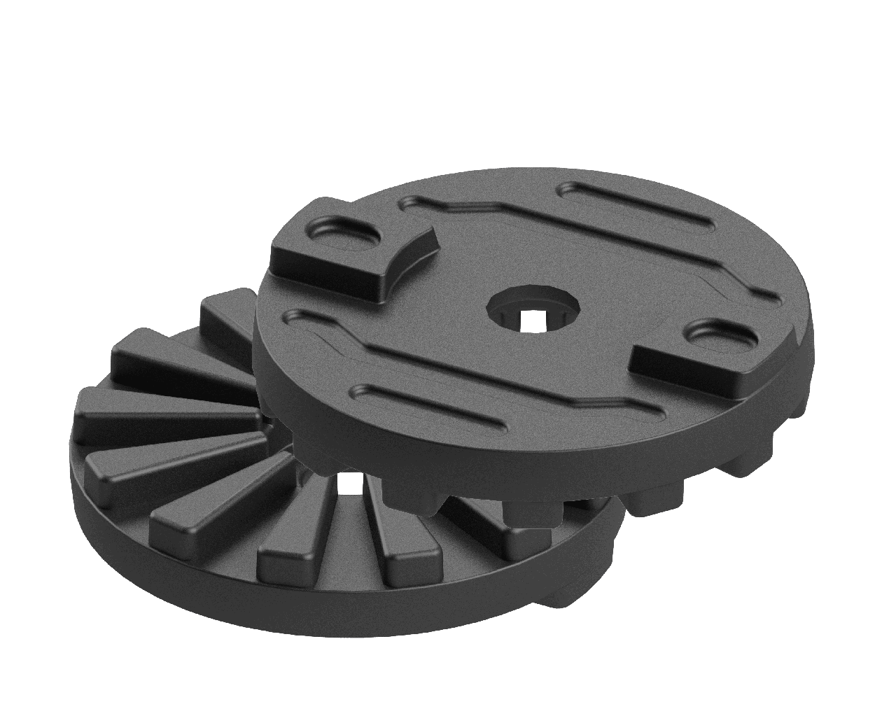 Перехідна шайба BORIKA FASTen Dt027 чорна з Т-пазом для встановлення на бічних шліцах 27.7° (01.17.034.01.01), фото 1