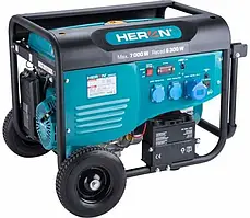 Генератор HERON 8896421 однофазний бензиновий  7000W 7квт