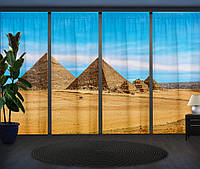 Шторы панельные с 3D принтом на тему: Египет. Пирамида