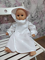 Рубашка крестильная белая хб сорочка для крещения для мальчика девочки 56 (01943)