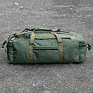 Армійський тактичний транспортний баул Novator зелений сумка похідний рюкзак на 80 л для речей військовий ЗСУ, фото 7