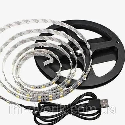 Комплект 2м світлодіодної стрічки USB 5В 2835(60LED/м) IP20 5мм