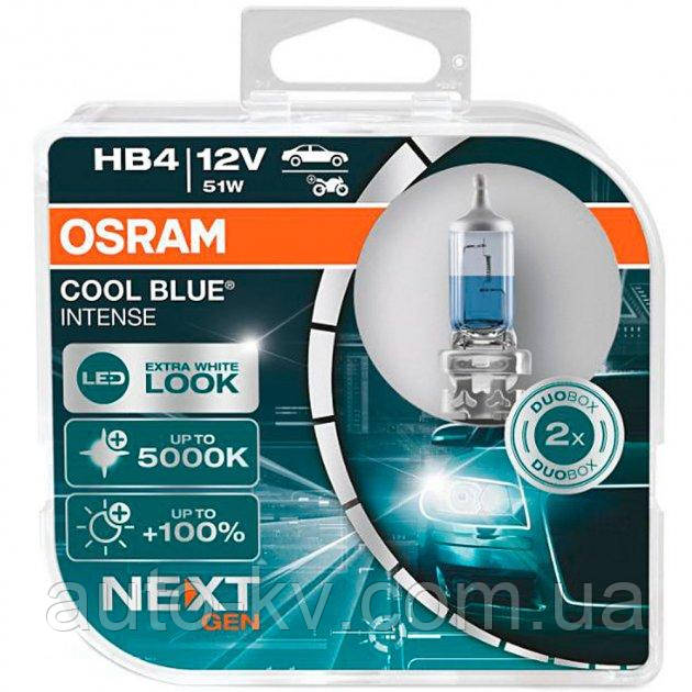 Лампа галогенна HB4 Osram 9006 CBN-HCB (+100%) 12 V, 55 W