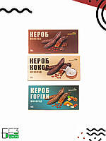 Набор-2. Шоколад из кероба, из 3 шт разных видов, без сахара, MANTeca, 55 г, Украина
