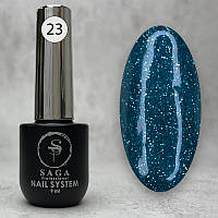 Гель-лак для ногтей светоотражающий SAGA Fiery Gel 23, 9 мл