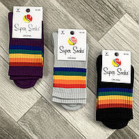 Носки женские махровые хлопок Super Socks, арт. 029, размер 36-40, высокие, ассорти, 08463