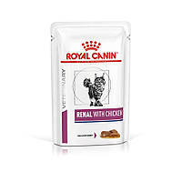 Ветеринарная диета для котов Роял Канин паучи Royal Canin Renal (Ренал) Курица 85г