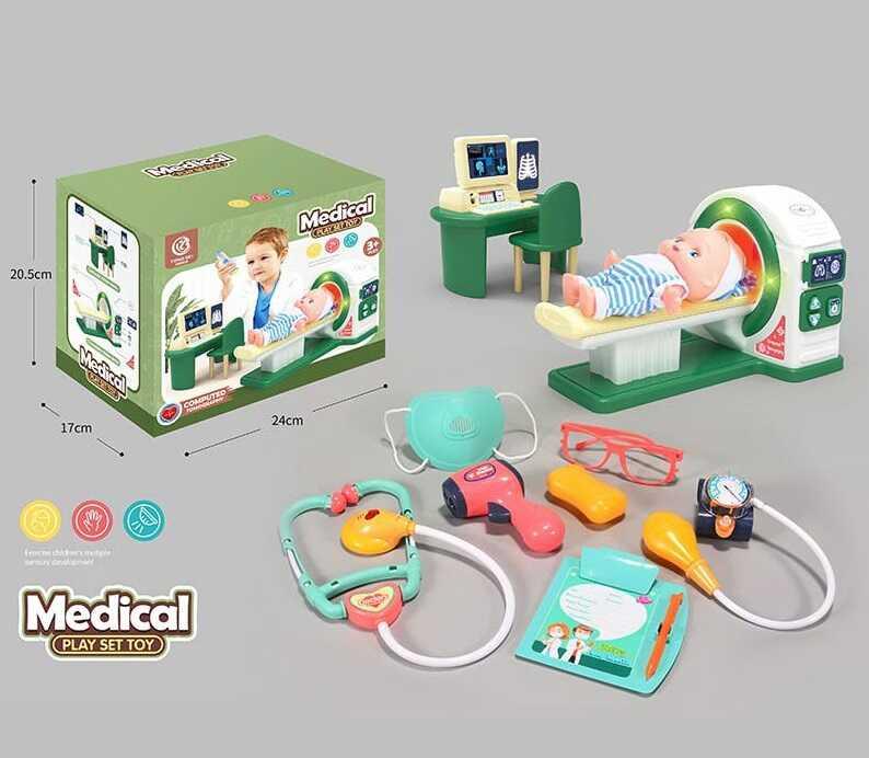 Дитячий набір лікаря "Кабінет МРТ" RX-828 A, світло, звук, озвучування англійською мовою, фото 1