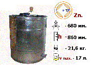 Медогонка 4-х рамочная поворотная Zn