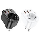 Багатофункціональна розетка Hoco зі швидким заряджанням QC/PD, фото 5