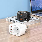 Багатофункціональна розетка Hoco зі швидким заряджанням QC/PD, фото 3