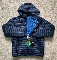 Мужская куртка CMP Man Jacket Snaps Hood синяя 32K3167-U950 Оригинал