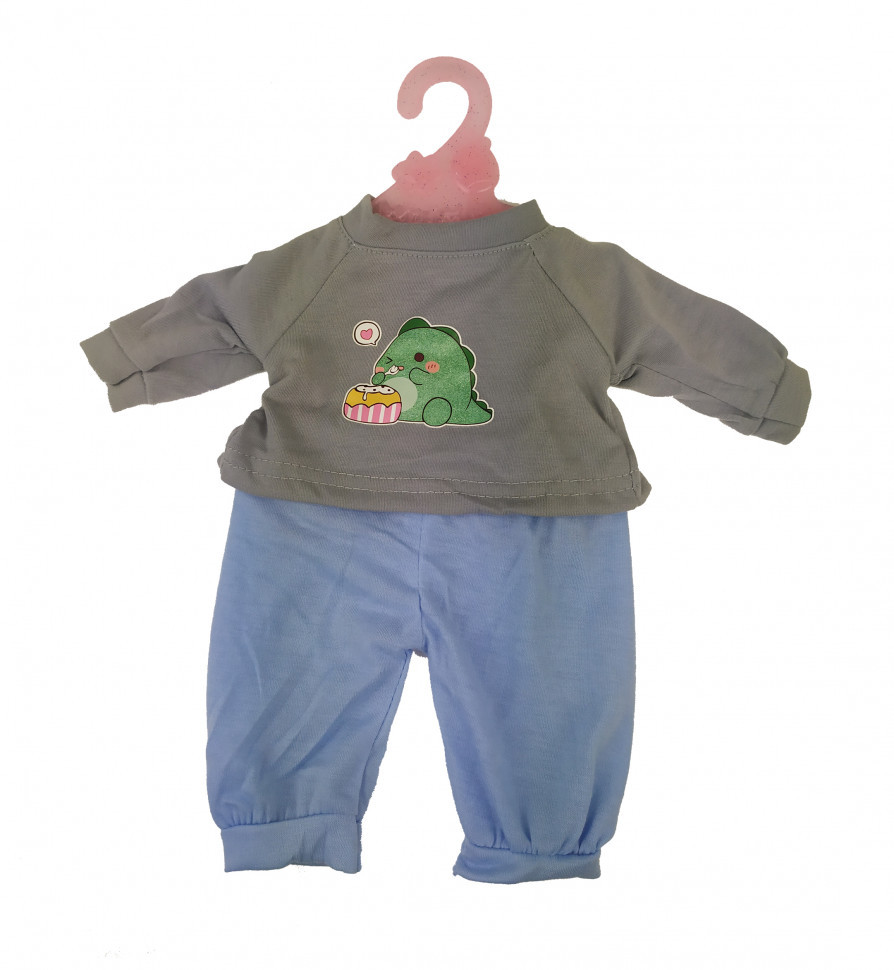 Кукольный наряд для Беби Борна DBJ-445A-456 на вешалке (Зеленый динозаврик) - фото 1 - id-p1716773137