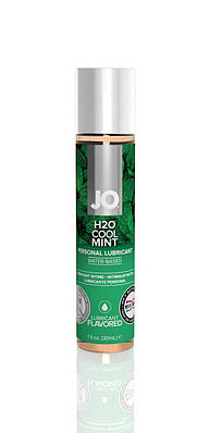 Мастило на водній основі System JO H2O — Cool Mint (30 мл) без цукру, рослинний гліцерин