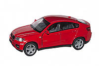 Коллекционная игрушечная машинка BMW X6 KT5336W инерционная (Красный)