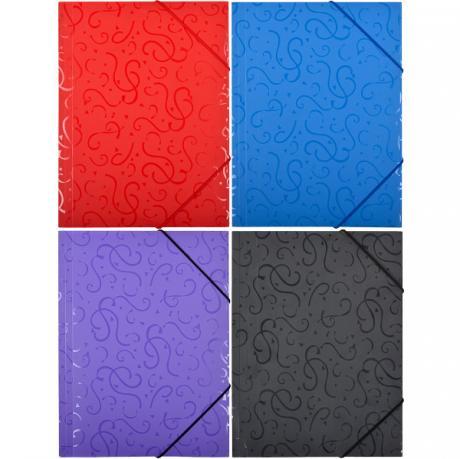 Тека пластикова на гумці А4 з візерунком, папка KNZ